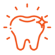 Healthy tooth icon symbolizing dental cleaning and oral care